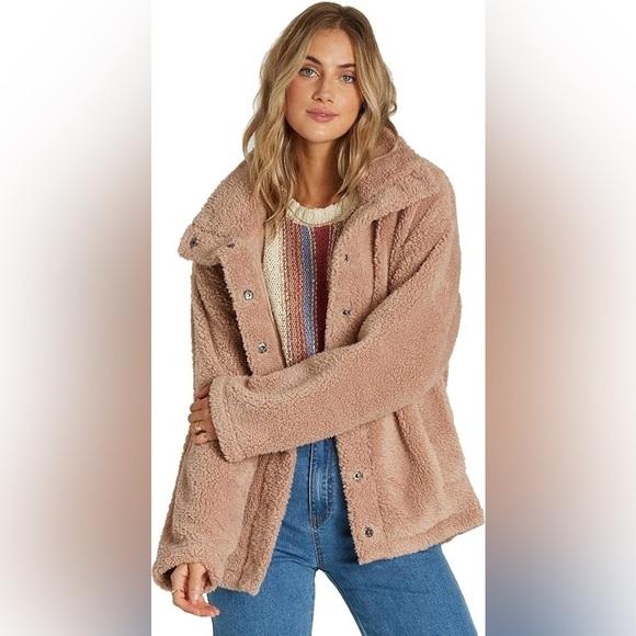 Billabong Women’s Cozy Days Sherpa Jacket - Picture 1 of 6